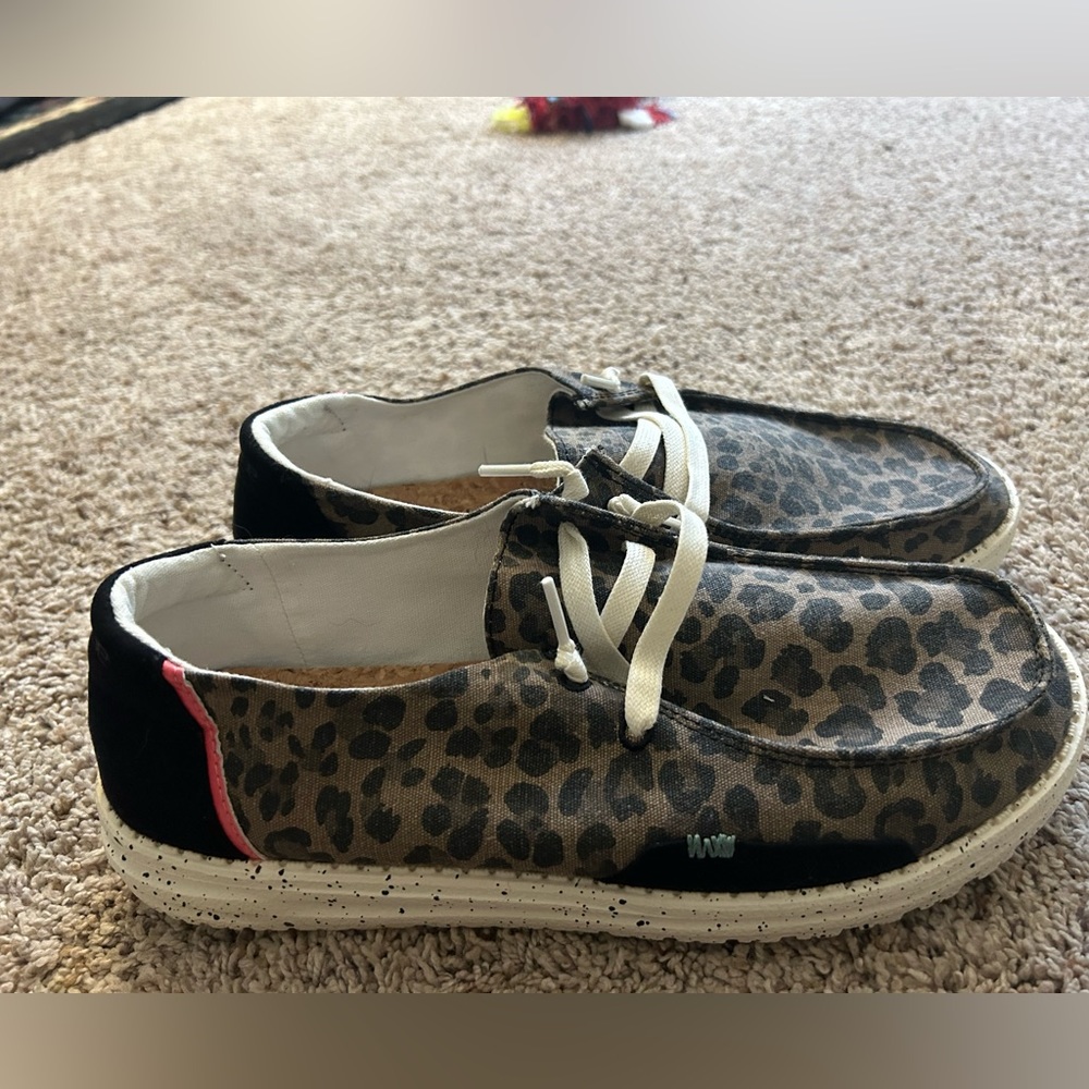 Hey Dude Leopard Print Women's Shoes